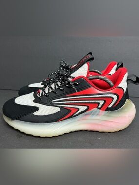 Mazino Krypton-005 Men's Sneakers Size 10.5 - Black/White/Red - Worn Once Sweet